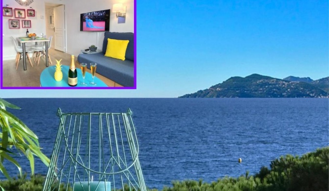 ZEN BEACH CANNES Sea View Apartment Beach in front X2 Pools-AC-Netflix-Wifi-Free Parking inside