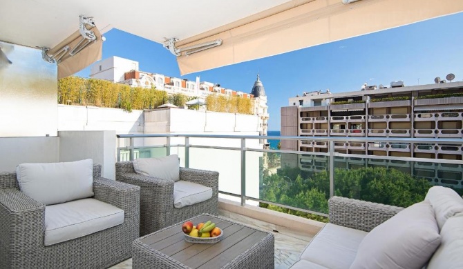 Last floor sea view - 100m from Croisette and beaches - 5 min walk from Palais